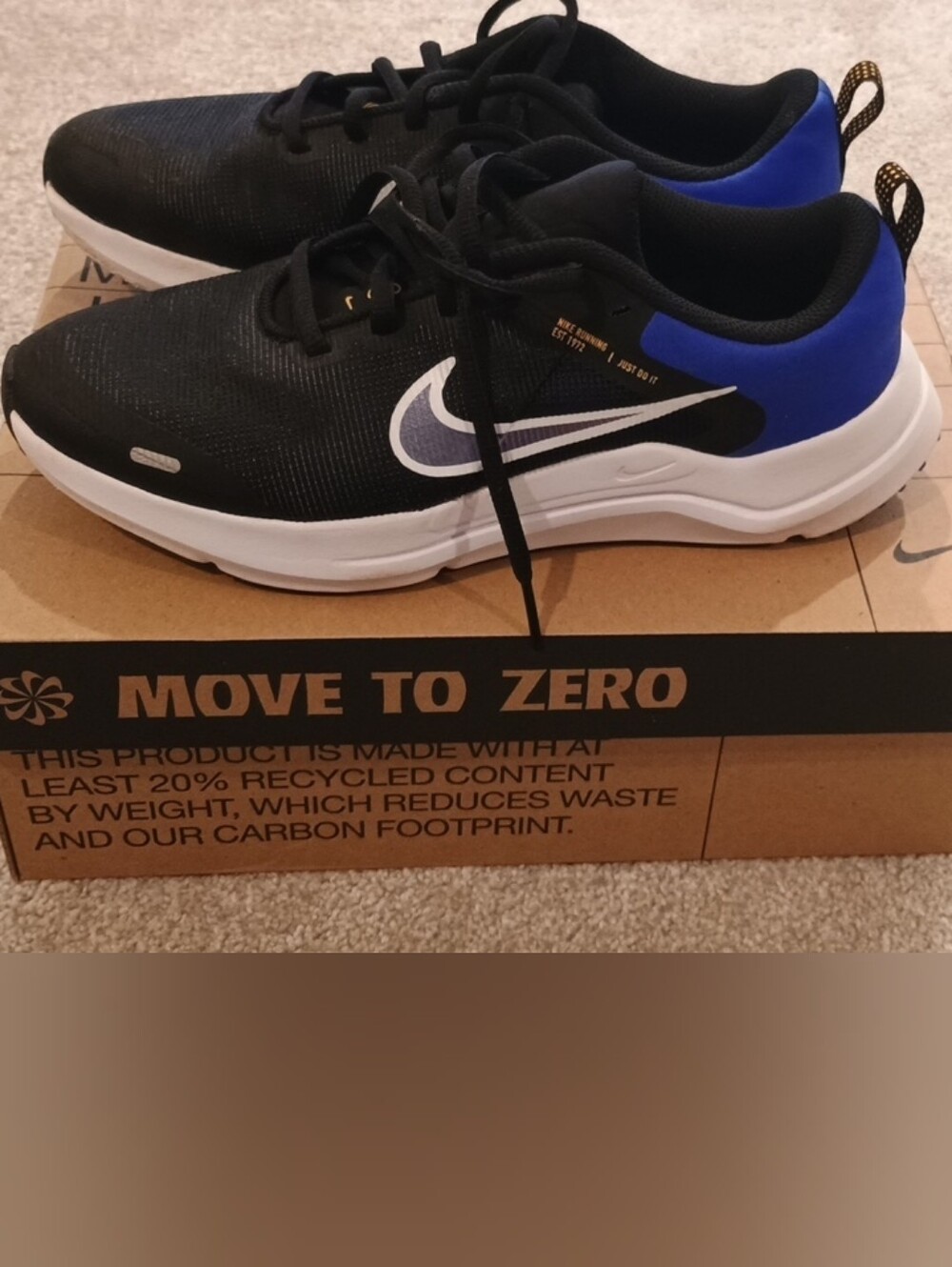Nike Boy’s Black & Blue Athletic Running Sneakers